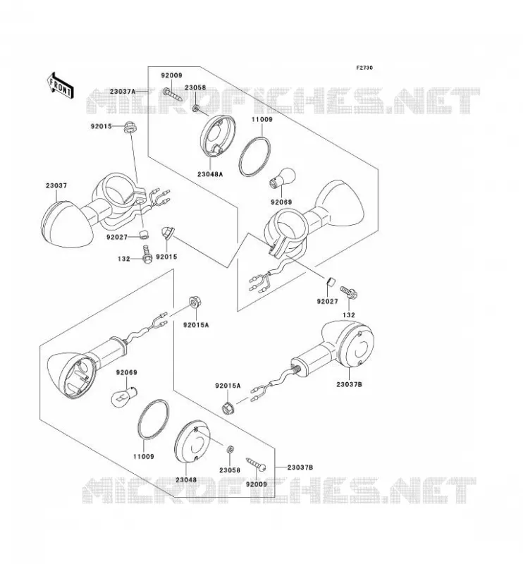 CLIGNOTANTS Kawasaki MOTOS 125 2003 ELIMINATOR 125  BN125-A6