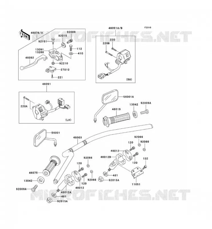 GUIDON Kawasaki MOTOS 125 2003 ELIMINATOR 125  BN125-A6