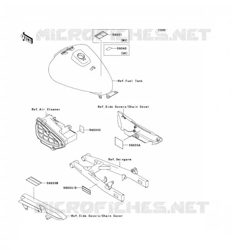LABEL Kawasaki MOTOS 125 2006 ELIMINATOR 125  BN125A6F