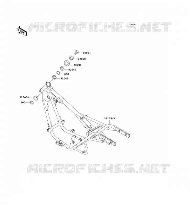 CH&Acirc;SSIS Kawasaki MOTOS 125 2004 ELIMINATOR 125  BN125-A7