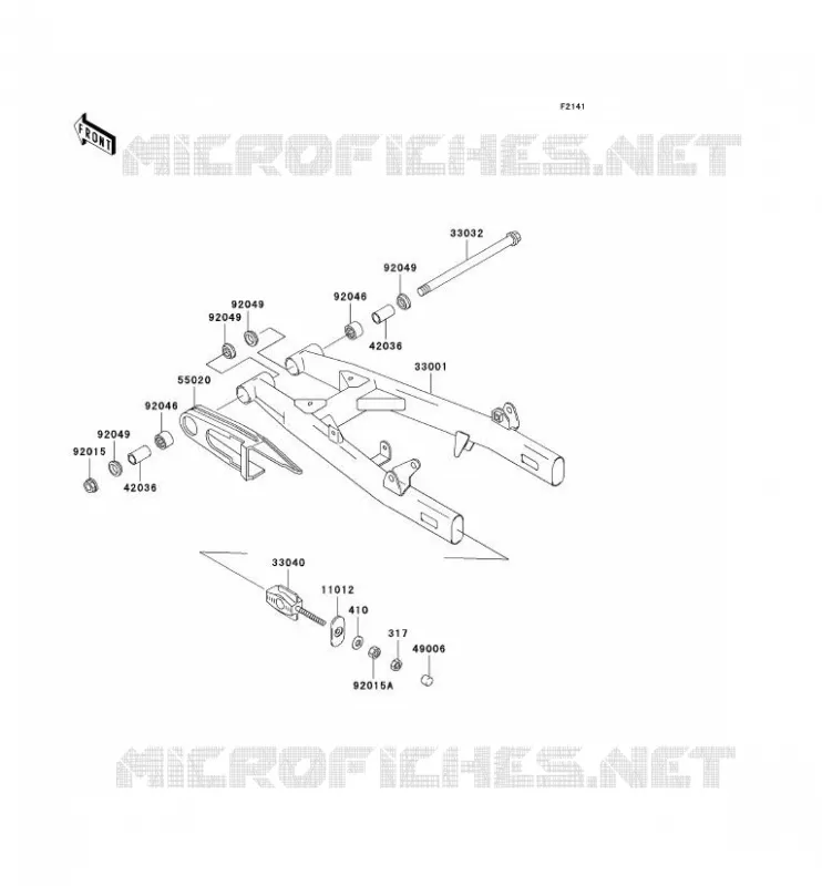 BRAS OSCILLANT Kawasaki MOTOS 125 2007 ELIMINATOR 125  BN125A7F