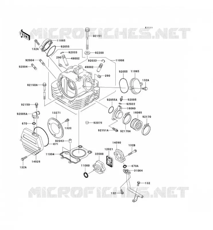 CULASSE Kawasaki MOTOS 125 2007 ELIMINATOR 125  BN125A7F