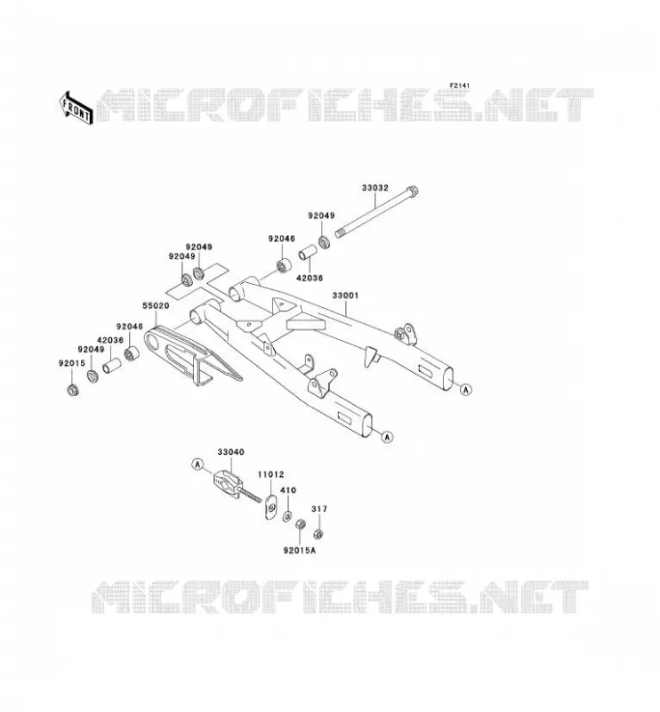 BRAS OSCILLANT Kawasaki MOTOS 125 2007 ELIMINATOR 125  BN125A7F