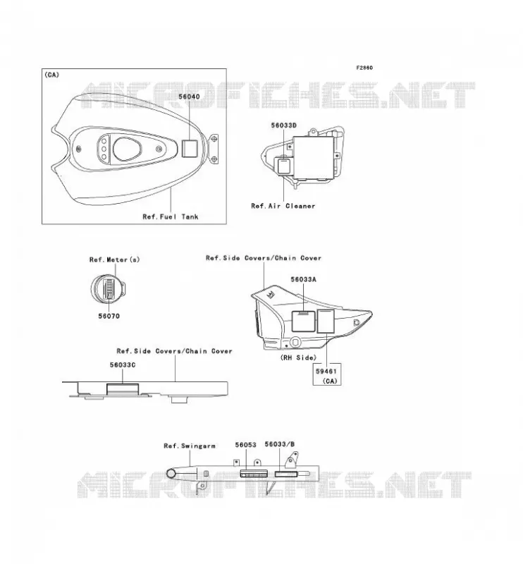 LABEL Kawasaki MOTOS 125 2007 ELIMINATOR 125  BN125A7F