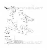 CACHE LAT&Eacute;RAL/GARDE CHAINE pour Kawasaki ELIMINATOR 125 2009