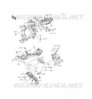 GARDE BOUE ARRI&Egrave;RE pour Kawasaki Z250SL ABS 2015