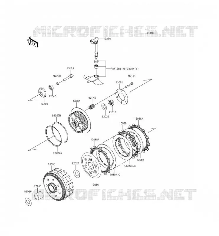 EMBRAYAGE Kawasaki MOTOS 250 2015 Z250SL ABS  BR250FFF