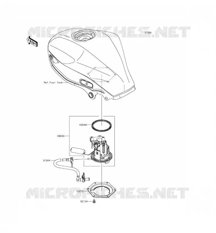 POMPE A ESSENCE Kawasaki MOTOS 250 2015 Z250SL ABS  BR250FFF