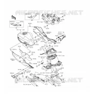 CACHE LAT&Eacute;RAL/GARDE CHAINE pour Kawasaki NINJA 250SL 2015