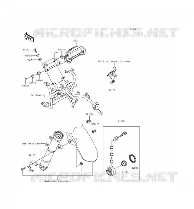 COMPTEURS Kawasaki MOTOS 250 2015 NINJA 250SL  BX250AFS