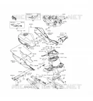 CACHE LAT&Eacute;RAL/GARDE CHAINE pour Kawasaki NINJA 250SL ABS 2015