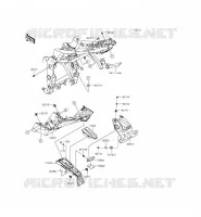 GARDE BOUE ARRI&Egrave;RE pour Kawasaki NINJA 250SL ABS 2015
