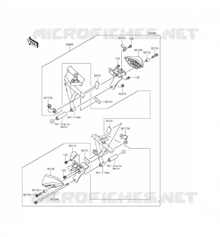 ACCESSOIRE(COUVRE COMPTEUR) Kawasaki MOTOS 250 2015 NINJA 250SL ABS  BX250BFS