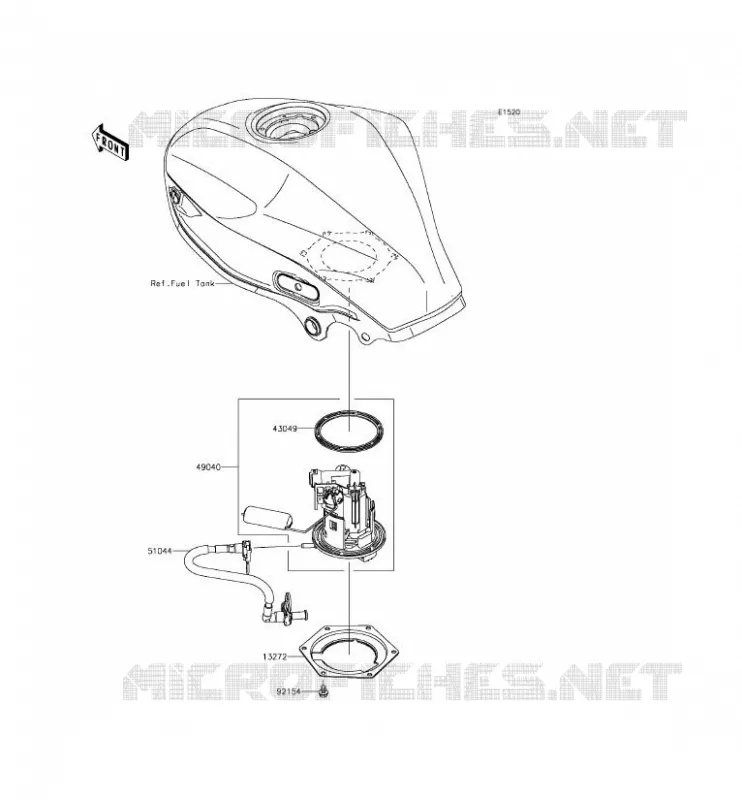 POMPE A ESSENCE Kawasaki MOTOS 250 2015 NINJA 250SL ABS  BX250BFSA