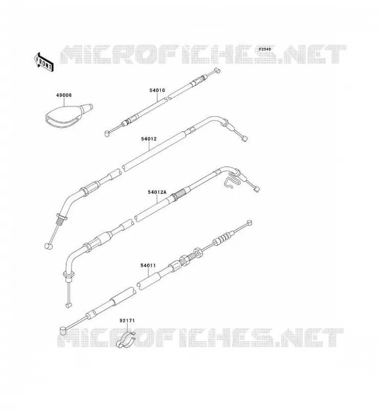 CABLES Kawasaki MOTOS 650 2001 W650  EJ650-A3