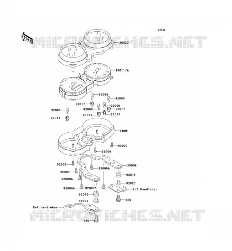 COMPTEURS Kawasaki MOTOS 650 2001 W650  EJ650-A3