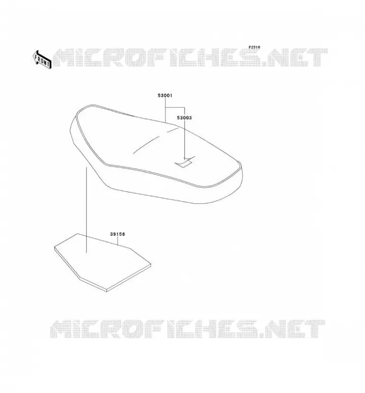 SELLE Kawasaki MOTOS 650 2001 W650  EJ650-A3