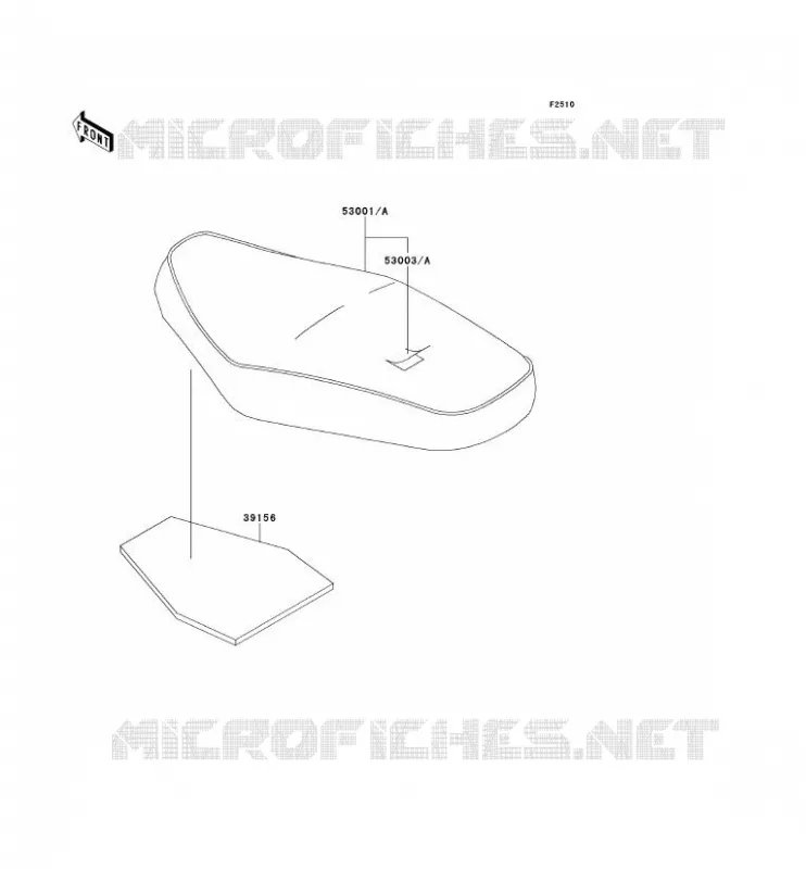 SELLE Kawasaki MOTOS 650 2001 W650  EJ650-A3