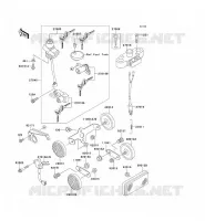 CONTACTEUR SERRURE/R&Eacute;FLECTEUR pour Kawasaki W650 2001