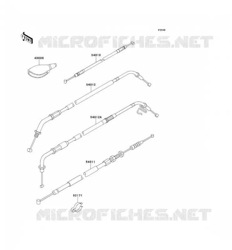 CABLES Kawasaki MOTOS 650 2002 W650  EJ650-A4