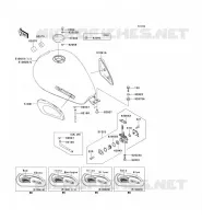 RESERVOIR CARBURANT pour Kawasaki W650 2002
