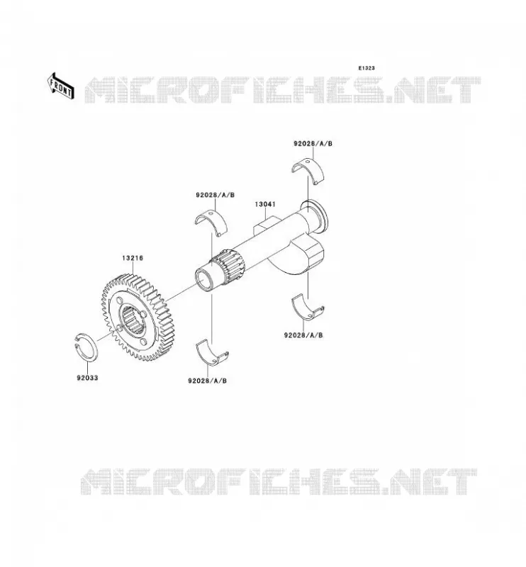 BALANCIER Kawasaki MOTOS 650 2002 W650  EJ650-A4