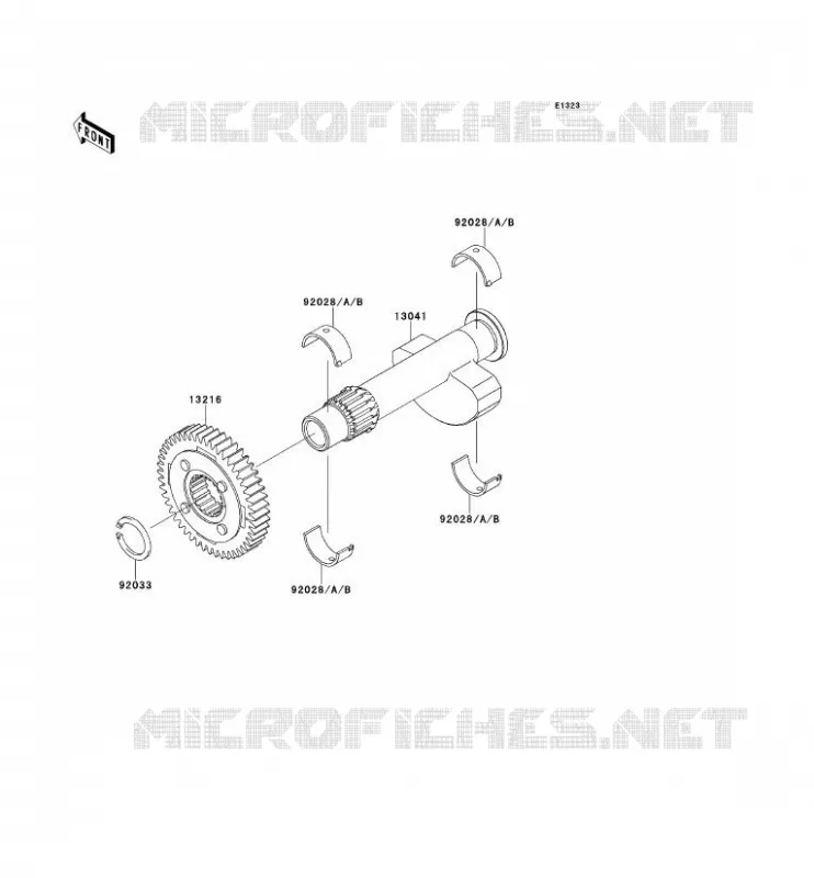 BALANCIER Kawasaki MOTOS 650 2002 W650  EJ650-C4