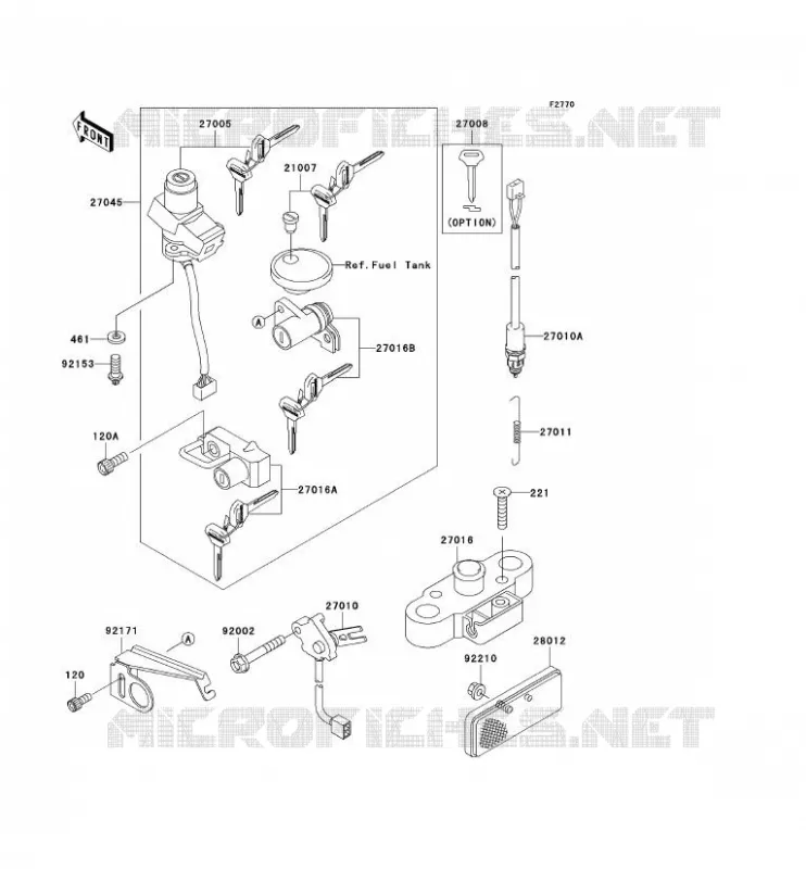 CONTACTEUR Kawasaki MOTOS 650 2006 W650  EJ650C6F