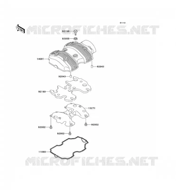 COUVRE CULASSE Kawasaki MOTOS 650 2006 W650  EJ650C6F