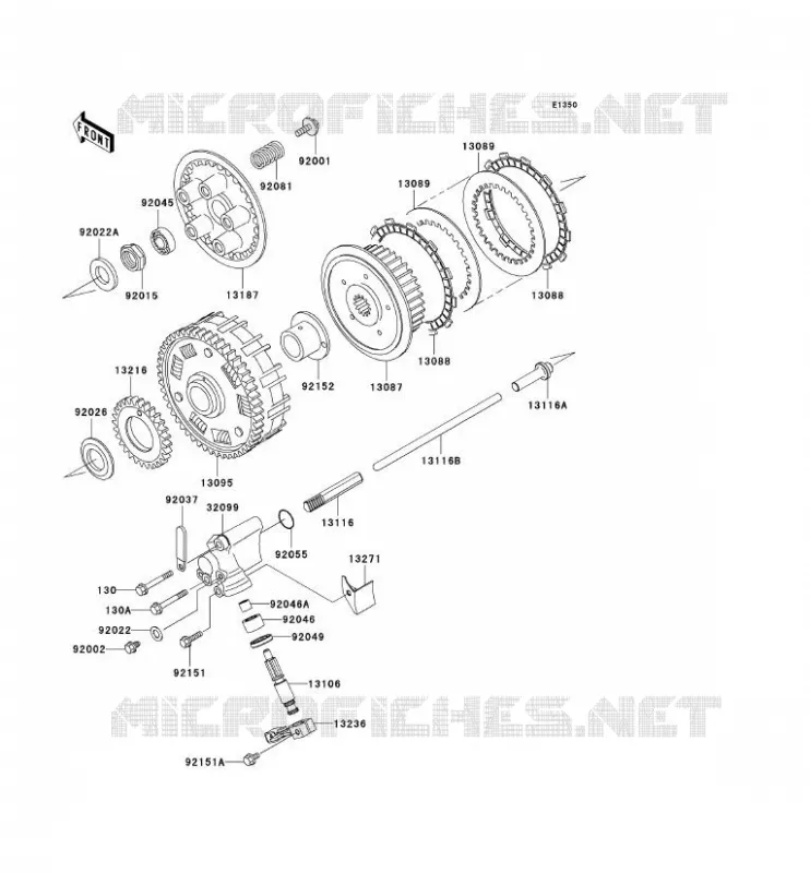 EMBRAYAGE Kawasaki MOTOS 650 2006 W650  EJ650C6F