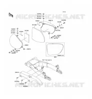 CACHE LAT&Eacute;RAL/GARDE CHAINE pour Kawasaki W650 2004