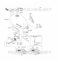 RESERVOIR CARBURANT pour Kawasaki W650 2004