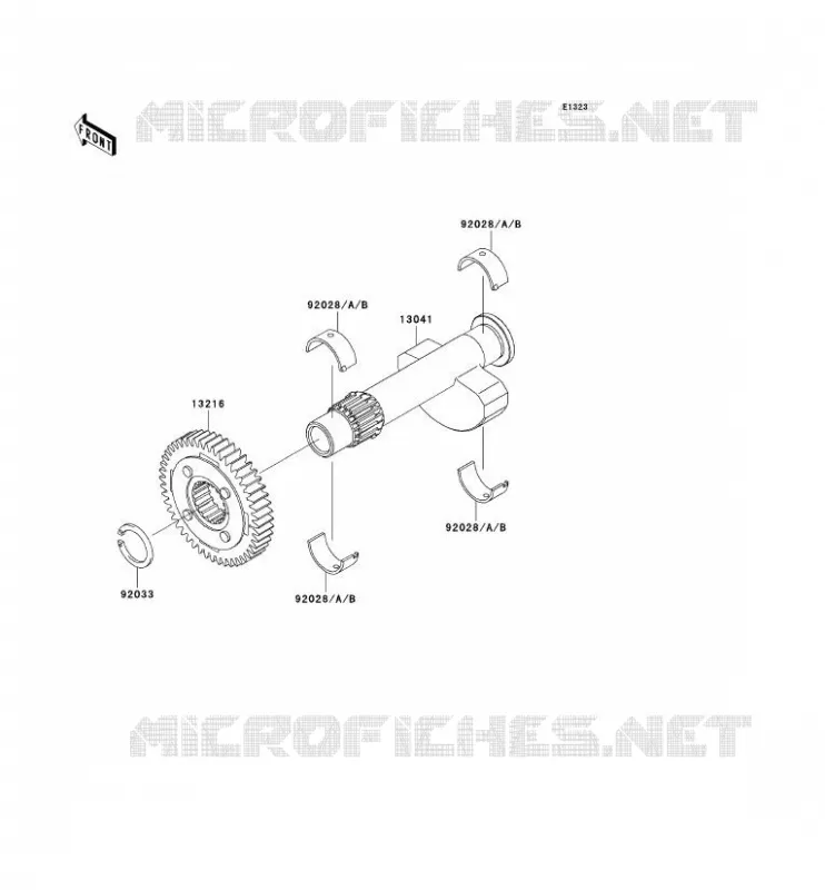 BALANCIER Kawasaki MOTOS 650 2004 W650  EJ650-C6P