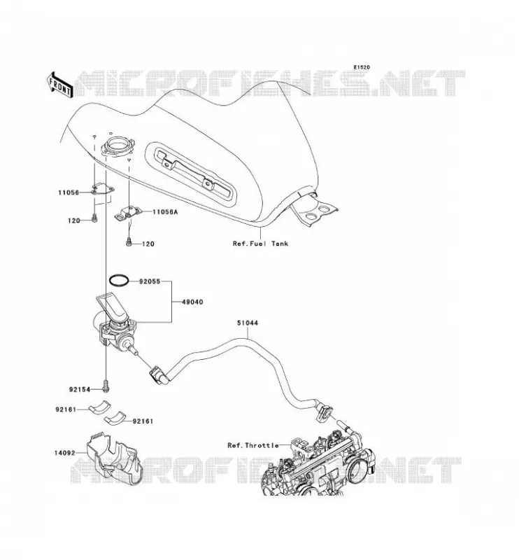 POMPE A ESSENCE Kawasaki MOTOS 800 2011 W800  EJ800ABF