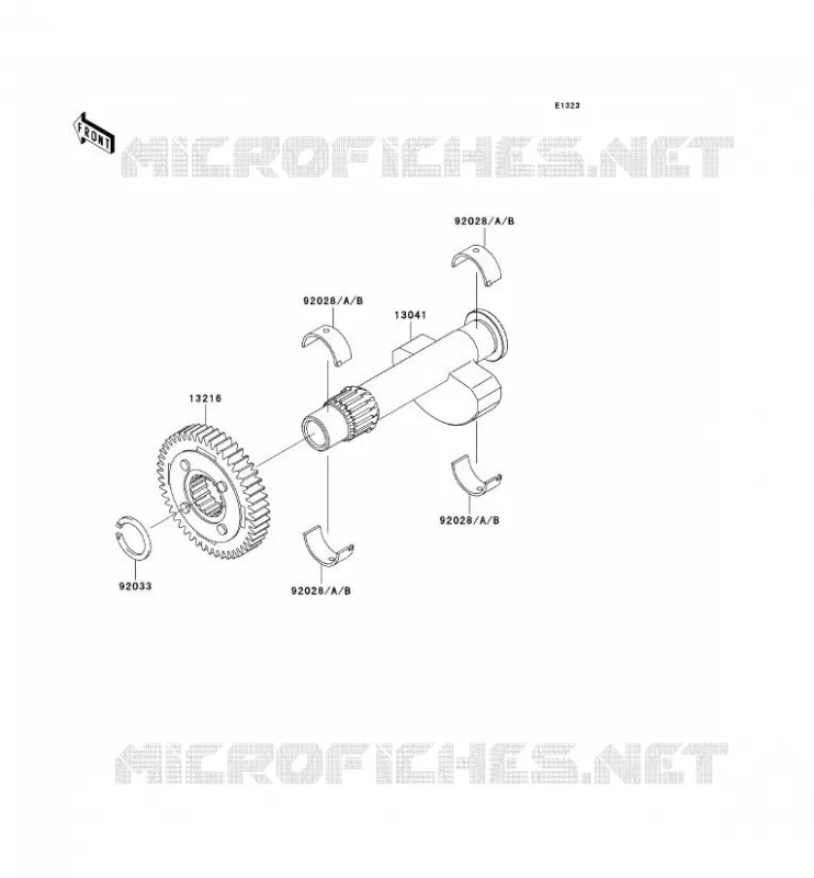 BALANCIER Kawasaki MOTOS 800 2011 W800  EJ800ABF