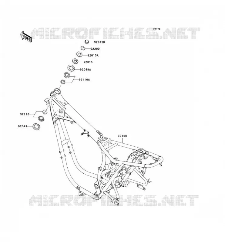 CH&Acirc;SSIS Kawasaki MOTOS 800 2011 W800  EJ800ABF
