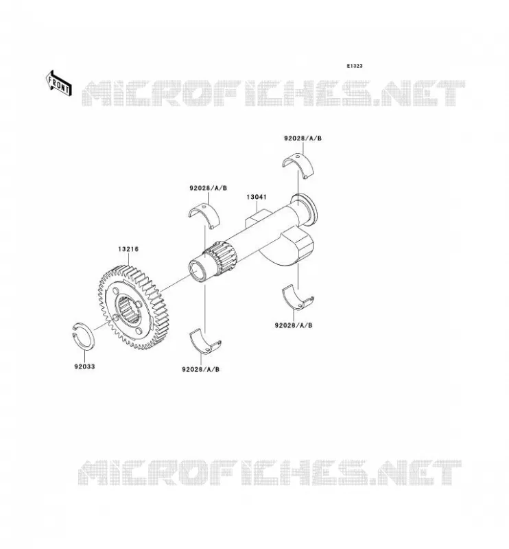BALANCIER Kawasaki MOTOS 800 2011 W800  EJ800ABS