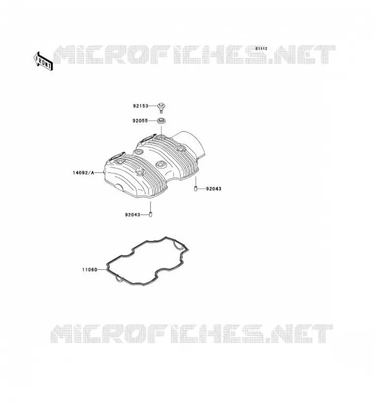 COUVRE CULASSE Kawasaki MOTOS 800 2014 W800  EJ800AEF