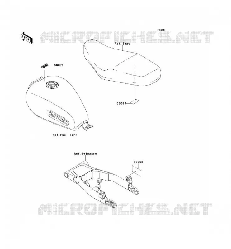 LABEL Kawasaki MOTOS 800 2014 W800  EJ800AEF