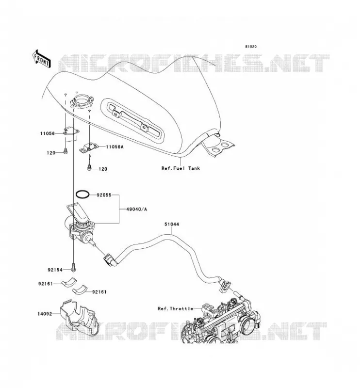 POMPE A ESSENCE Kawasaki MOTOS 800 2014 W800  EJ800AEF