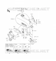 RESERVOIR CARBURANT pour Kawasaki W800 2015