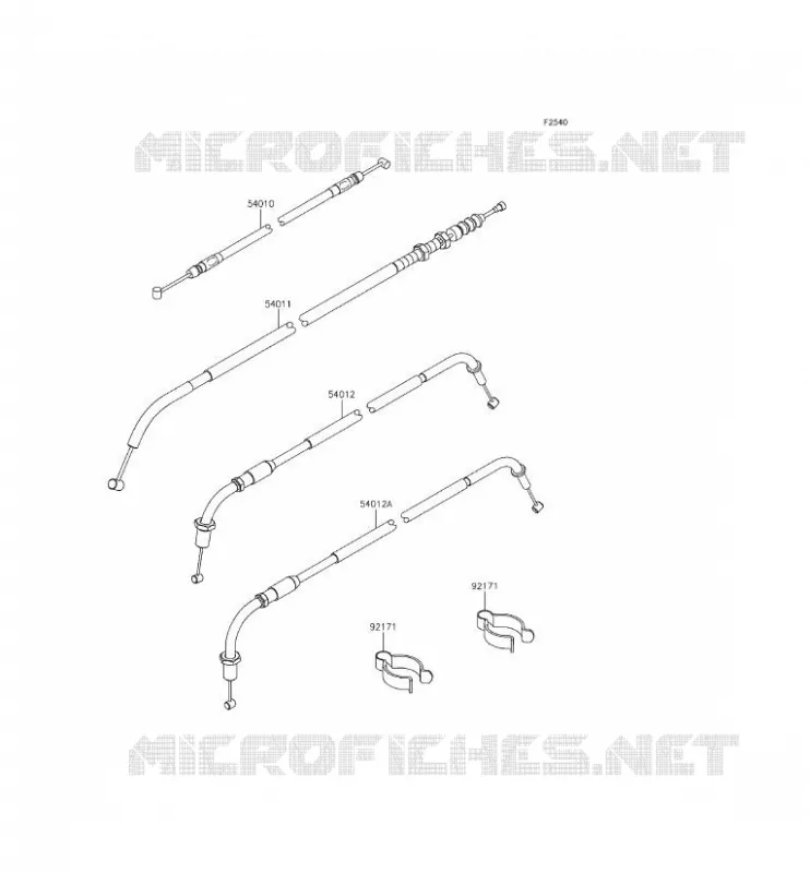 CABLES Kawasaki MOTOS 800 2015 W800  EJ800AFF