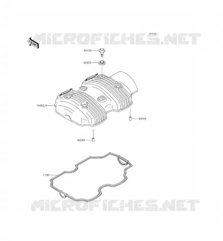 COUVRE CULASSE Kawasaki MOTOS 800 2015 W800  EJ800AFFA