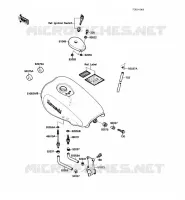 RESERVOIR CARBURANT pour Kawasaki ELIMINATOR 250 1989