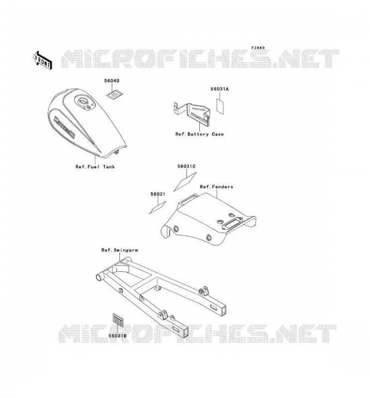 LABEL Kawasaki MOTOS 250 1993 ELIMINATOR 250  EL250-D4