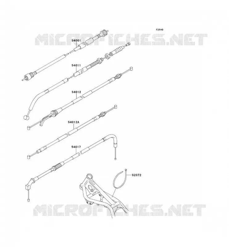 CABLES Kawasaki MOTOS 250 1993 ELIMINATOR 250  EL250-E3