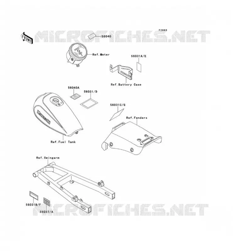 LABEL Kawasaki MOTOS 250 1993 ELIMINATOR 250  EL250-E3