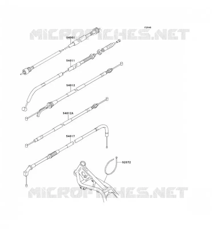 CABLES Kawasaki MOTOS 250 1994 ELIMINATOR 250  EL250-E4