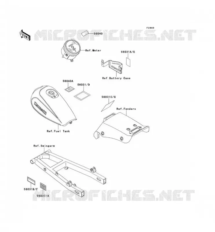 LABEL Kawasaki MOTOS 250 1994 ELIMINATOR 250  EL250-E4