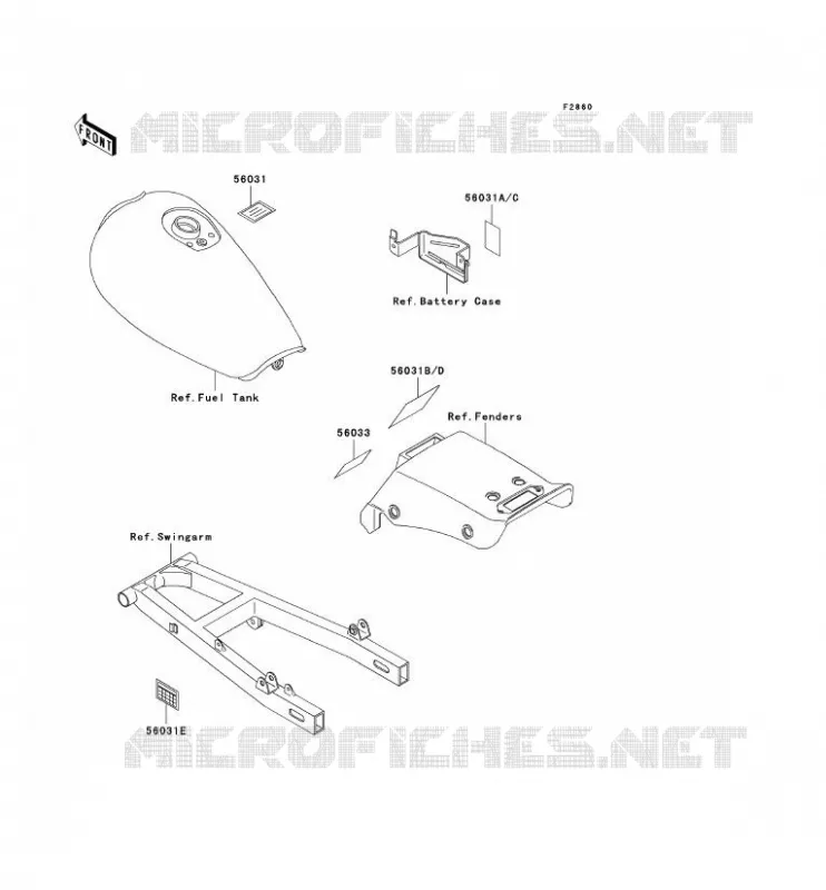 LABEL Kawasaki MOTOS 250 1997 ELIMINATOR 250  EL250-F3